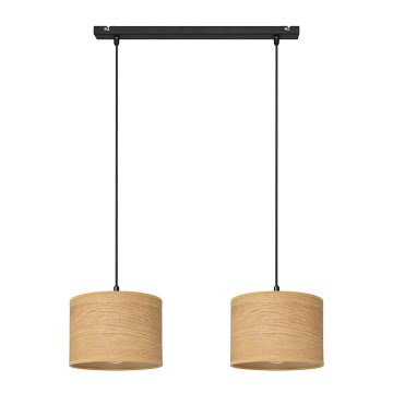 Chandelier on a string ALBA 2xE27/15W/230V brown/black