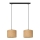 Chandelier on a string ALBA 2xE27/15W/230V brown/black