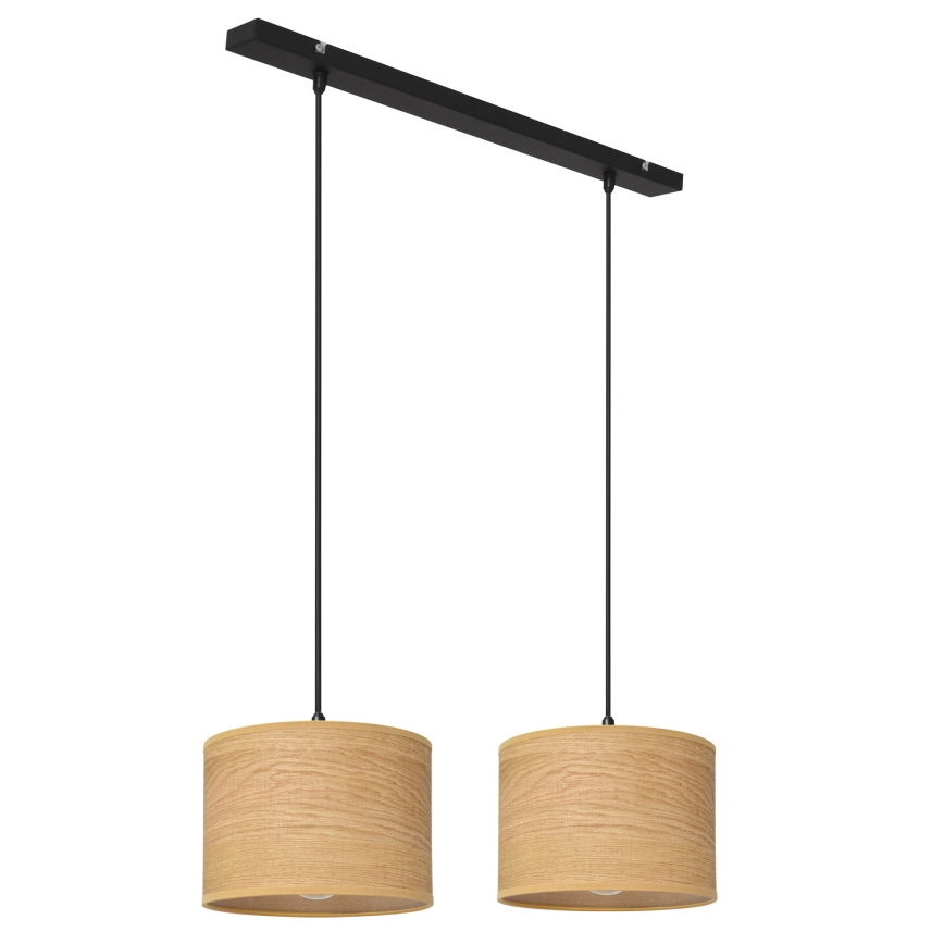 Chandelier on a string ALBA 2xE27/15W/230V brown/black