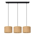 Chandelier on a string ALBA 3xE27/15W/230V brown/black