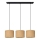 Chandelier on a string ALBA 3xE27/15W/230V brown/black