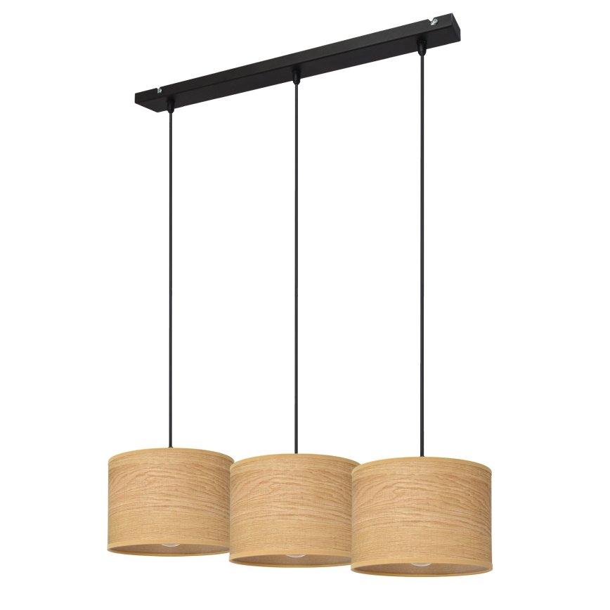 Chandelier on a string ALBA 3xE27/15W/230V brown/black