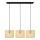 Chandelier on a string ALBA 3xE27/15W/230V rattan/black