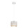 Chandelier on a string ALDO 1xE27/60W/230V d. 15 cm white