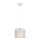 Chandelier on a string ALDO 1xE27/60W/230V d. 20 cm white