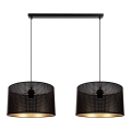 Chandelier on a string ALDO 2xE27/60W/230V black