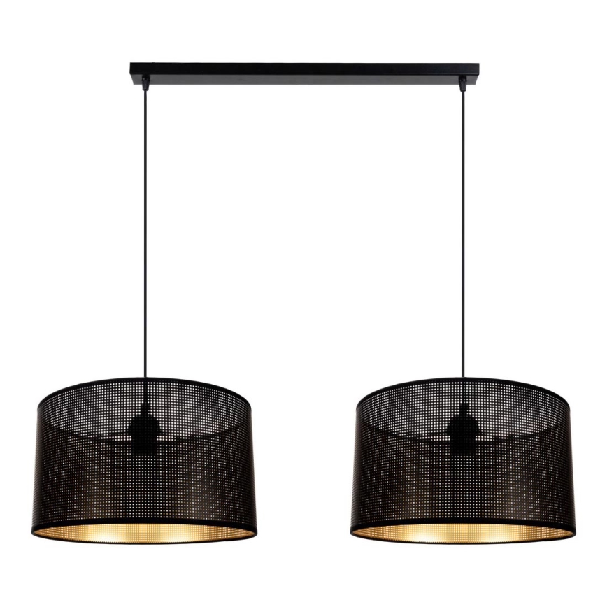 Chandelier on a string ALDO 2xE27/60W/230V black