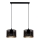 Chandelier on a string ALDO 2xE27/60W/230V black