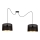 Chandelier on a string ALDO 2xE27/60W/230V spider black