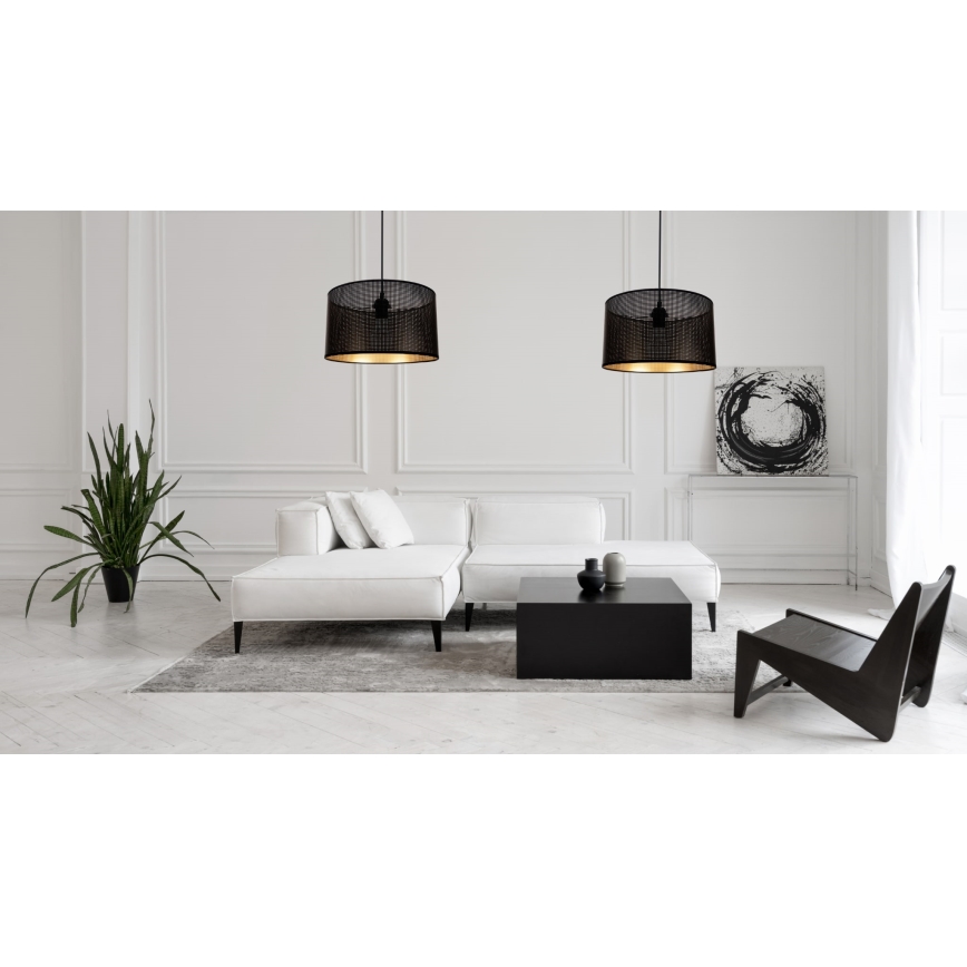 Chandelier on a string ALDO 2xE27/60W/230V spider black