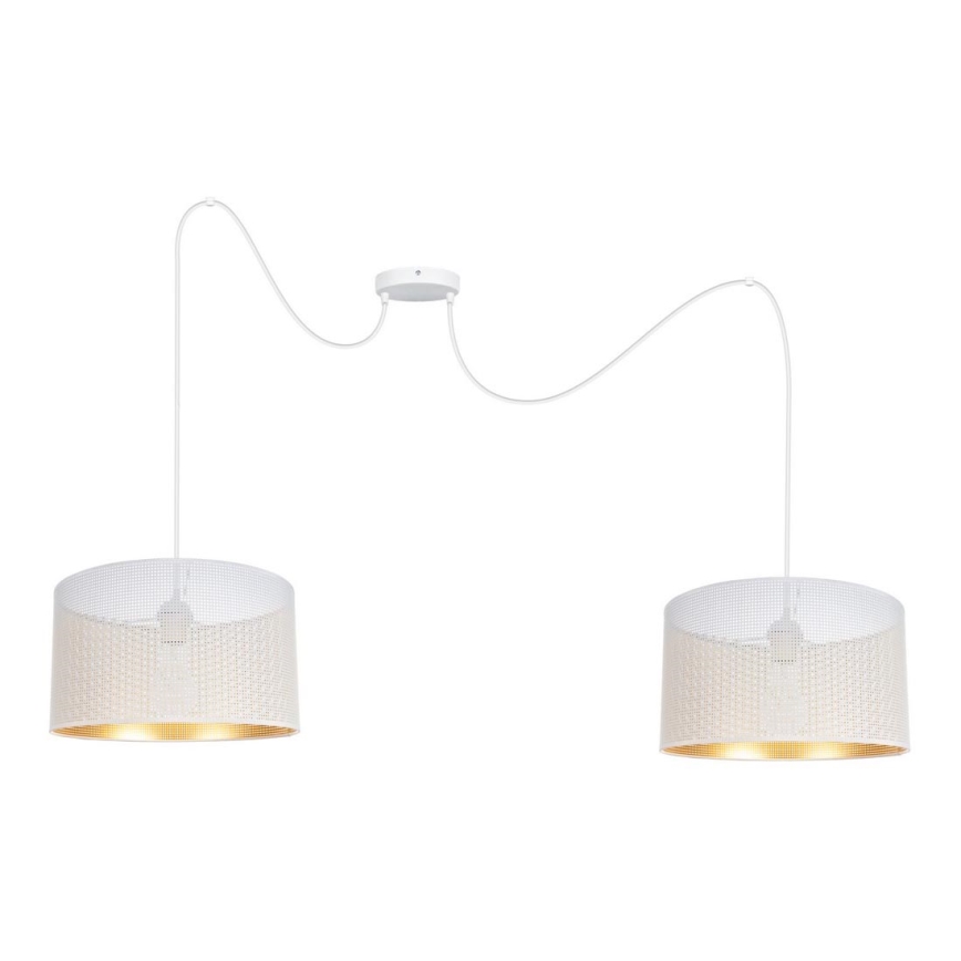 Chandelier on a string ALDO 2xE27/60W/230V spider white