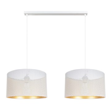 Chandelier on a string ALDO 2xE27/60W/230V white