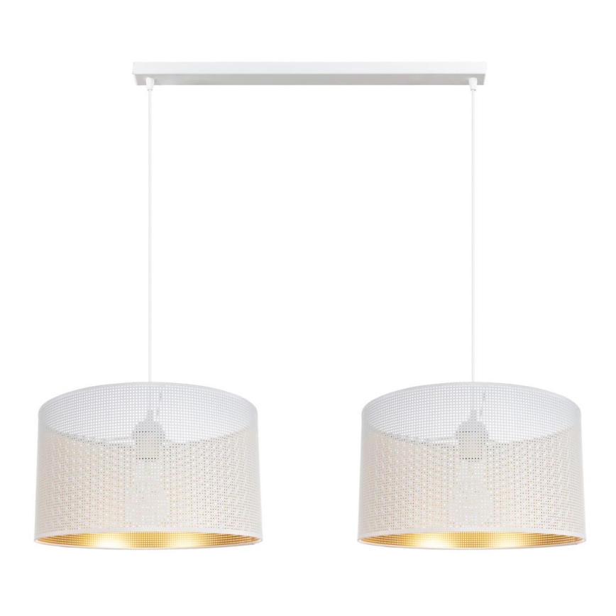 Chandelier on a string ALDO 2xE27/60W/230V white