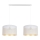 Chandelier on a string ALDO 2xE27/60W/230V white