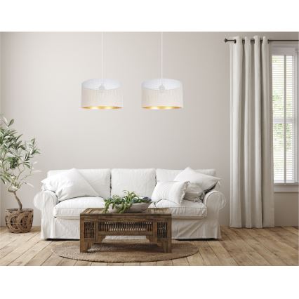 Chandelier on a string ALDO 2xE27/60W/230V white