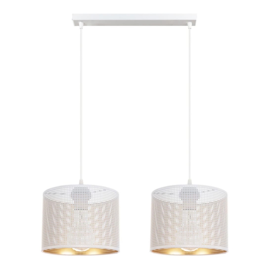 Chandelier on a string ALDO 2xE27/60W/230V white