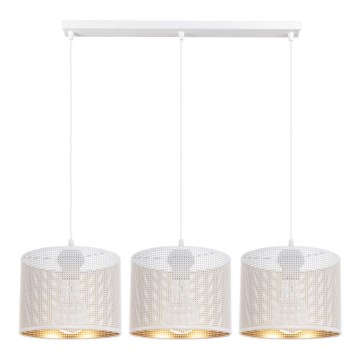 Chandelier on a string ALDO 3xE27/60W/230V white