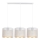 Chandelier on a string ALDO 3xE27/60W/230V white