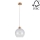 Chandelier on a string ALESSANDRO 1xE27/60W/230V oak - FSC certified