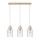 Chandelier on a string ALESSANDRO 3xE27/60W/230V oak