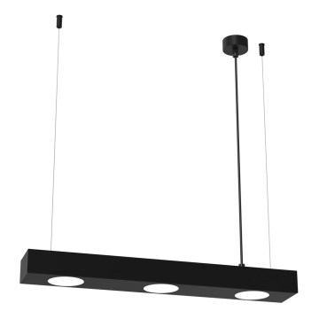 Chandelier on a string ALEXANDER 3xGX53/12W/230V black