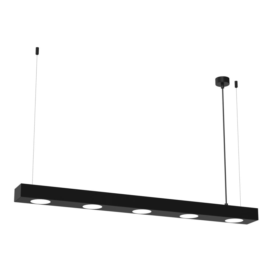 Chandelier on a string ALEXANDER 5xGX53/12W/230V black