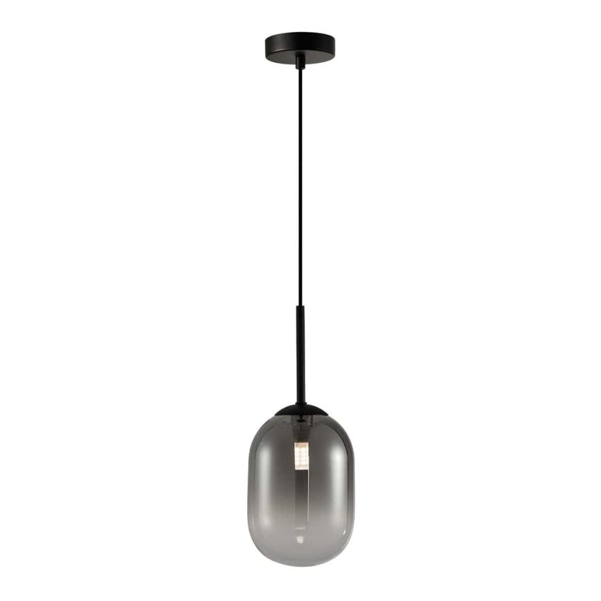 Chandelier on a string ALIAS 1xG9/8W/230V d. 12 cm black/grey