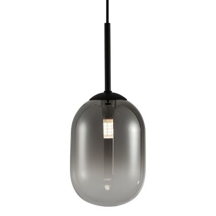 Chandelier on a string ALIAS 1xG9/8W/230V d. 12 cm black/grey