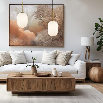 Chandelier on a string ALIAS 1xG9/8W/230V d. 12 cm gold