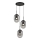 Chandelier on a string ALIAS 3xE14/40W/230V black/grey