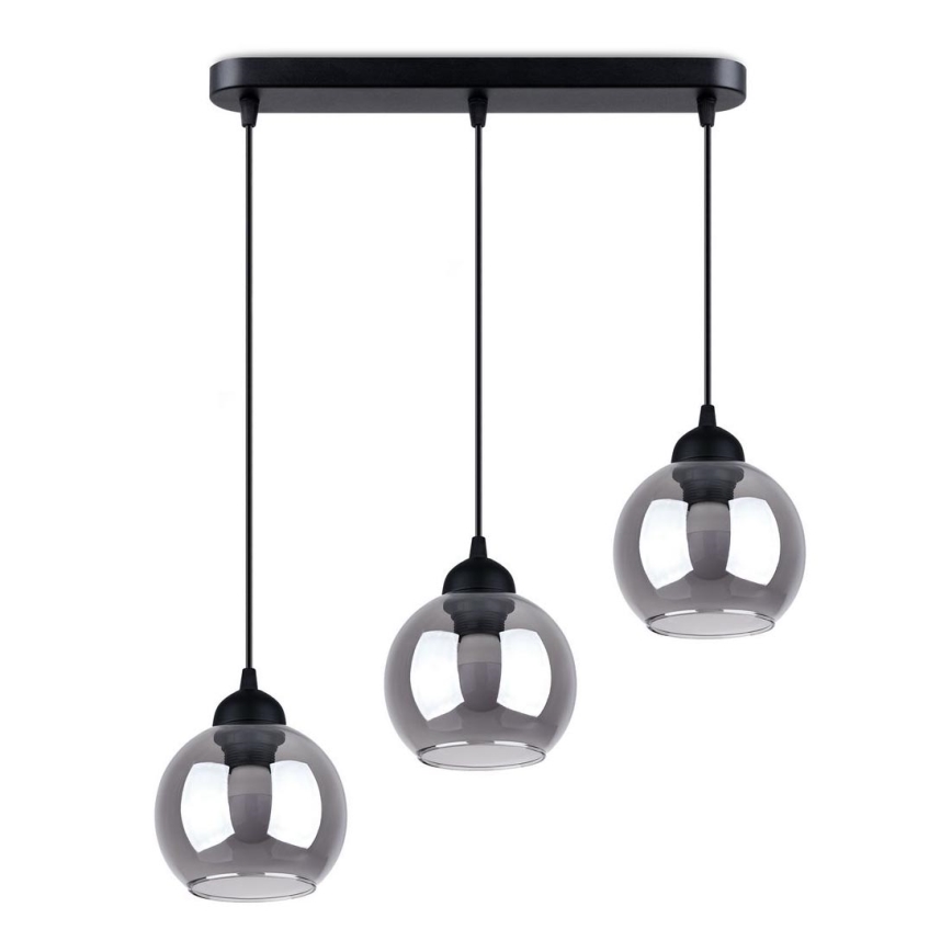 Chandelier on a string ALINO 3xE27/60W/230V black