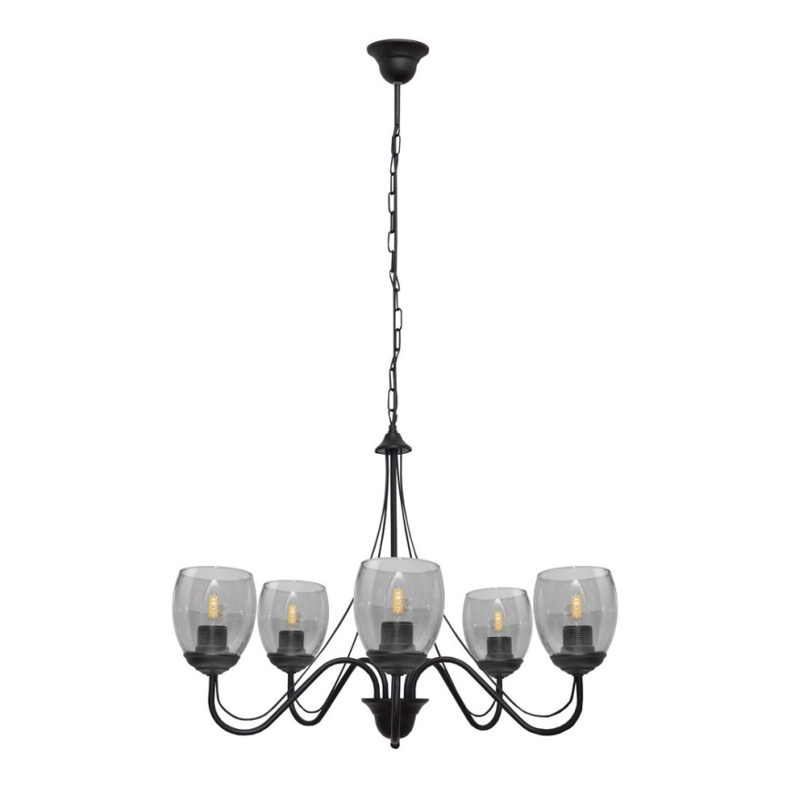 Chandelier on a string ALLENA 5xE27/15W/230V