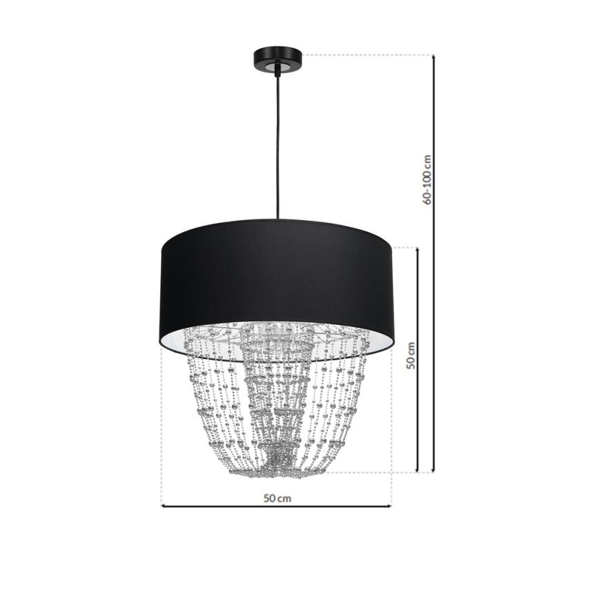 Chandelier on a string ALMERIA 1xE27/60W/230V