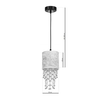 Chandelier on a string ALMERIA 1xE27/60W/230V