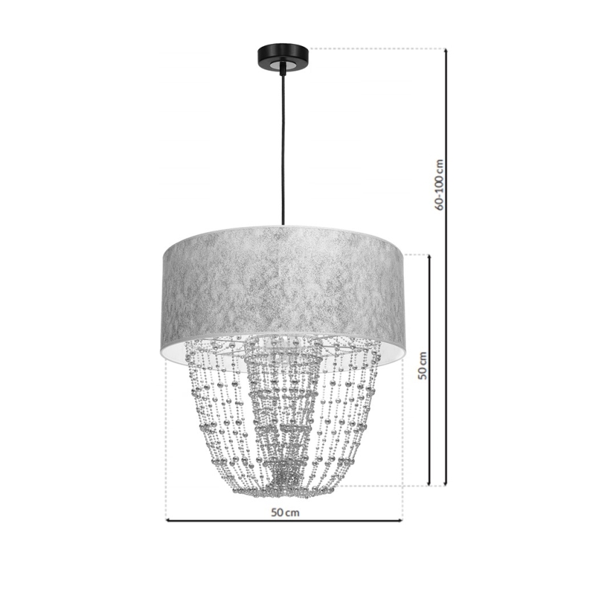 Chandelier on a string ALMERIA 1xE27/60W/230V