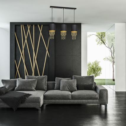 Chandelier on a string ALMERIA 3xE27/60W/230V