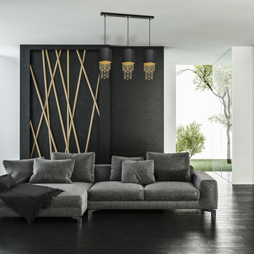 Chandelier on a string ALMERIA 3xE27/60W/230V