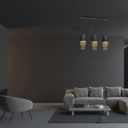 Chandelier on a string ALMERIA 3xE27/60W/230V