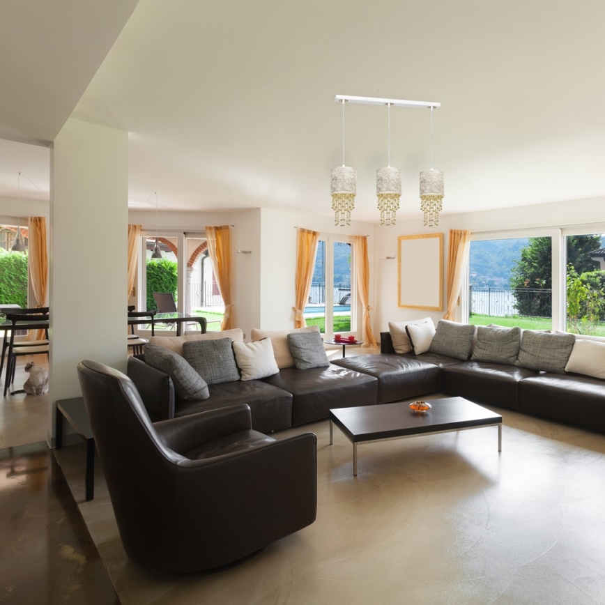 Chandelier on a string ALMERIA 3xE27/60W/230V