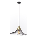 Chandelier on a string ALURA 1xE27/60W/230V d. 50 cm black