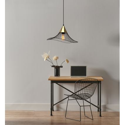 Chandelier on a string ALURA 1xE27/60W/230V d. 50 cm black