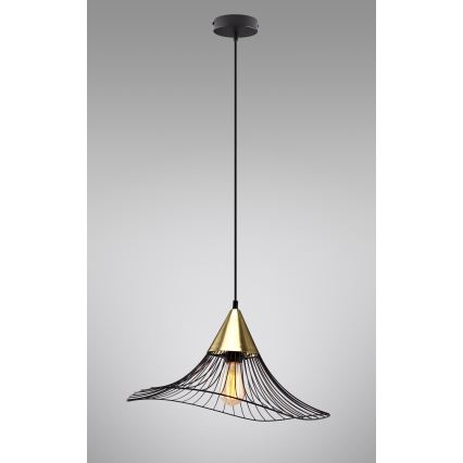 Chandelier on a string ALURA 1xE27/60W/230V d. 50 cm black