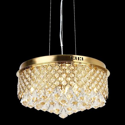 Chandelier on a string AMAPOLI 7xG9/28W/230V d. 45 cm gold
