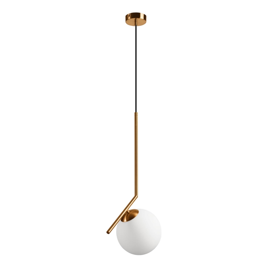Chandelier on a string AMBER 1xG9/5W/230V 130 cm