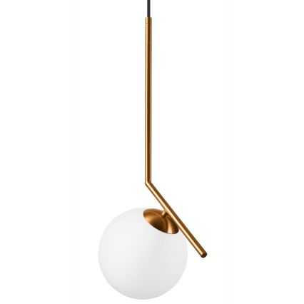 Chandelier on a string AMBER 1xG9/5W/230V 130 cm
