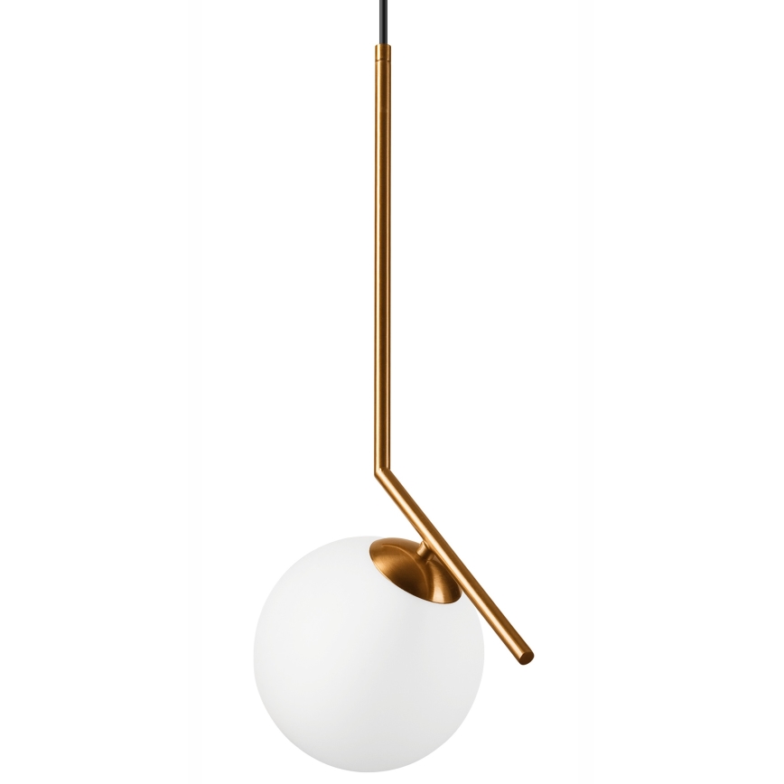 Chandelier on a string AMBER 1xG9/5W/230V 130 cm