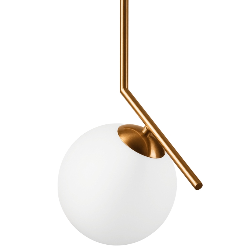 Chandelier on a string AMBER 1xG9/5W/230V 130 cm