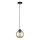 Chandelier on a string AMBRE BLACK 1xE27/60W/230V