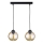Chandelier on a string AMBRE BLACK 2xE27/60W/230V