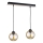 Chandelier on a string AMBRE WOOD 2xE27/60W/230V